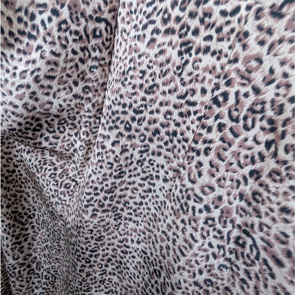 August Hale Leopard Print Halter Neck Maxi Dress Silk Tie Back Size 10 - Picture 8 of 8